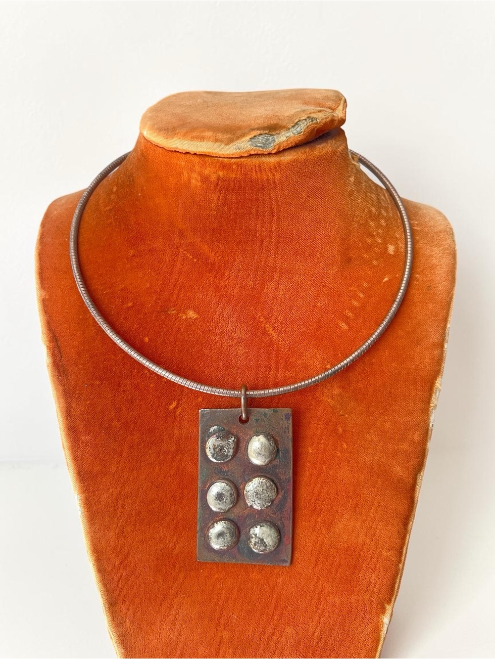Vintage Cooper Mixed Metal Necklace